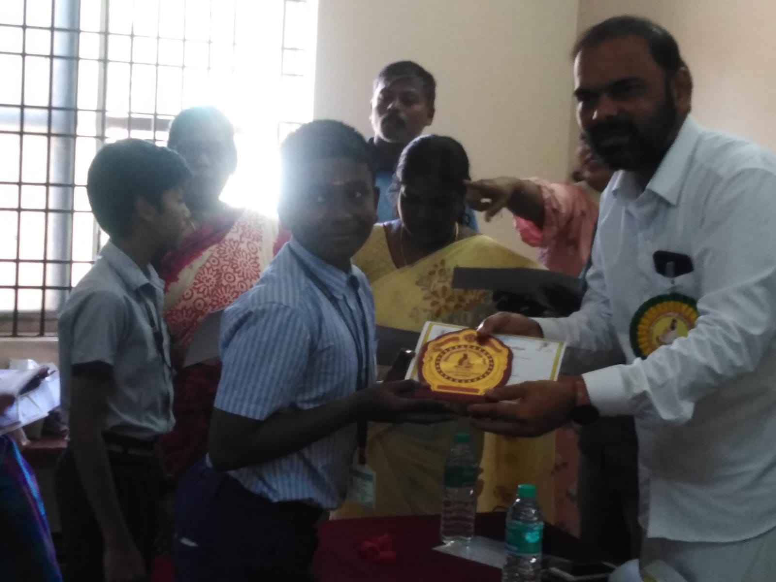 Thiruvalluvar Day Competition organized by Thiruvottiyur Social Service Society.
R. G. Sai charan  Std VII-B    Tamil elocution 1st prize.